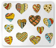 Heart Shapes Pattern Mouse Pad