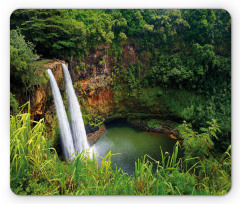 Twin Waterfalls Hawai Mouse Pad