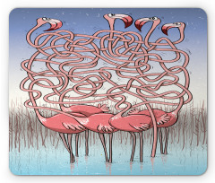 Flamingos Maze Game Joy Mouse Pad