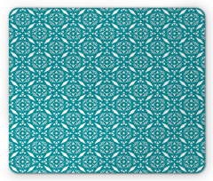 Moroccan Floral Swirls Mouse Pad