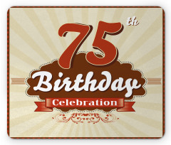 Birthday Age Number Mouse Pad