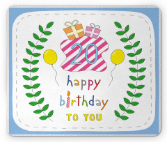 Birthday 20 Years Mouse Pad