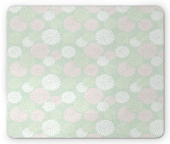 Pastel Dahlia Blossoms Mouse Pad