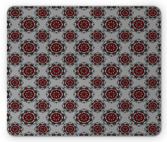 Moroccan Flower Rose Mouse Pad