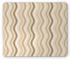 Wavy Lines Vertical Swirl Mouse Pad