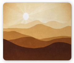 Abstract Sunrise Mountains Mouse Pad