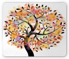 Spring Season Tree Leaves Mouse Pad