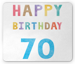 Abstract 70 Birthday Mouse Pad