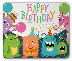 Monster Birthday Mouse Pad