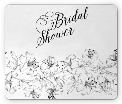 Bride Party Flowers Mouse Pad