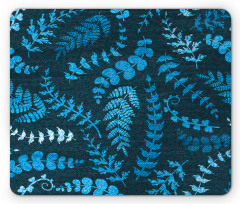 Floral Swirl Leaves Branch Mouse Pad