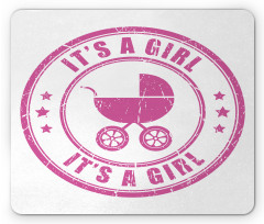 Grunge It's a Girl Mouse Pad