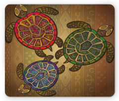 3 Turtles Ornamental Mouse Pad