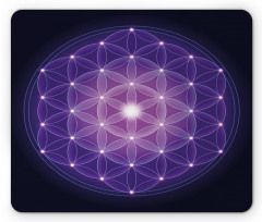 Flower of Life Stars Mouse Pad