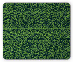 Intricate Clover Twigs Mouse Pad