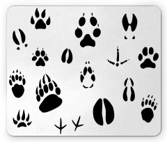 Wildlife Animal Footprints Mouse Pad