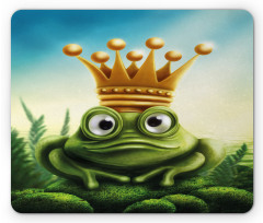 Frog Prince on Moss Stone Mouse Pad