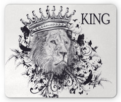 Reign of the Jungle Lion Mouse Pad