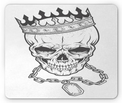Skull Hip Hop Style Sketch Mouse Pad