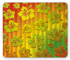 Jamaican Island Flower Mouse Pad