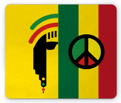 Reggae Music Peace Mouse Pad