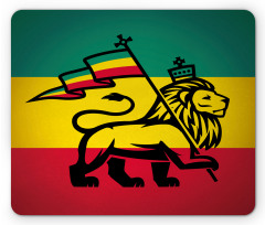 Judah Lion Rastafari Flag Mouse Pad