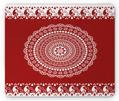 Paisley Side Border Mouse Pad