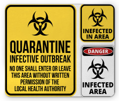 Danger Quarantine Mouse Pad