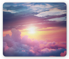 Surreal Sky Fluffy Clouds Mouse Pad