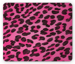 Vibrant Leopard Skin Mouse Pad