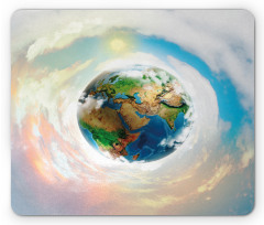 Vibrant Planet Continents Mouse Pad