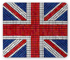 Mosaic British Flag Mouse Pad
