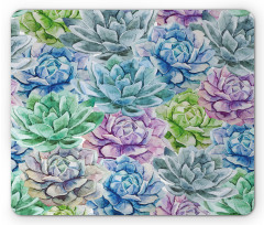 Flowers in Watercolor Mouse Pad