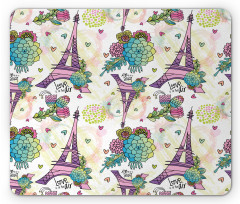 Flower Bouquets Hearts Mouse Pad