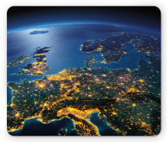 Continent Central Europe Mouse Pad