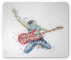 Guitarist Dots Mouse Pad