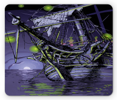 Ghost Vessel Island Mouse Pad