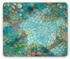 Fantasy Flowers Mix Mouse Pad