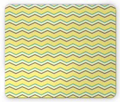 Retro Zigzag Mouse Pad