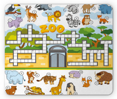 Zoo Theme Mouse Pad