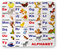 Animal Letters Mouse Pad