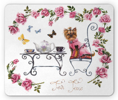 Terrier in Pink Dress Mouse Pad