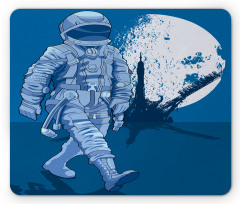 Walking on the Moon Mouse Pad