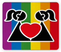 Love Wins Gay Couple Mouse Pad