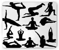 Yoga Postures Body Mouse Pad