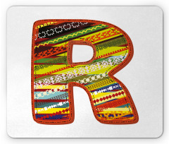 R Aztec Tribal Mouse Pad