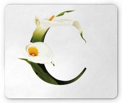 Calla Lilly Flower Mouse Pad