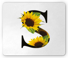 Sunflower Art Design Mouse Pad