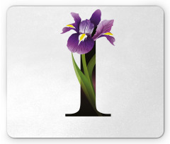 Iris Flowers Capital I Mouse Pad