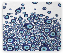 Blue Beads Luck Mouse Pad